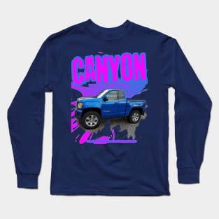 Purple Mini Canyon Splash Truck Long Sleeve T-Shirt
